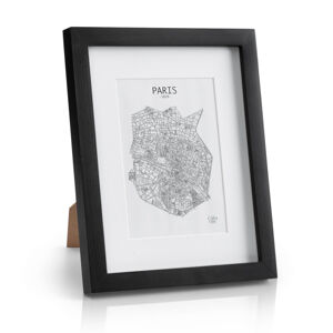 Casa Chic Brighton, ramka na zdjęcia, 20 x 25 cm, passe-partout, szkło, naturalne drewno