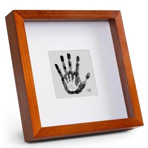 Casa Chic Camden, ramka na zdjęcia, 23 x 23 cm i 10 x 10 cm, passe-partout, naturalne drewno