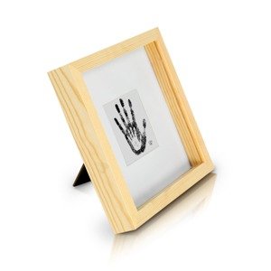 Casa Chic Camden, ramka na zdjęcia, 23 x 23 cm i 10 x 10 cm, passe-partout, naturalne drewno