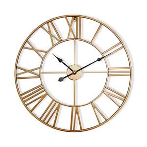Casa Chic Zegar ścienny Queensway 60, metalowa rama, cichy, Ø 60 cm