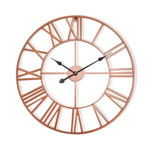 Casa Chic Zegar ścienny Queensway 60, metalowa rama, cichy, Ø 60 cm