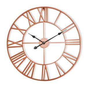 Casa Chic Queensway 80, zegar ścienny, metalowa rama, cichy, Ø 76 cm