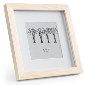 Casa Chic York, ramka na zdjęcia, kwadratowa, zdjęcia 20 x 20 cm, passe-partout, szkło