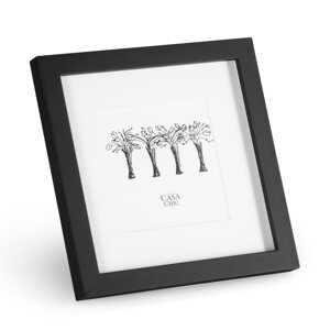 Casa Chic Cannon, ramka na zdjęcia, kwadratowa, zdjęcia 20 x 20 cm, passe-partout, naturalne drewno