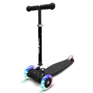 Fun pro ONE Deluxe, hulajnoga dla dzieci, 3-6 lat, kółka LED, maks. 50 kg, składana, regulowana wysokość