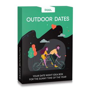 Spielehelden Outdoor Dates, gra karciana dla par, 55 pomysłów na romantyczne randki, prezent na ślub, język angielski