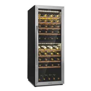 Klarstein Vinamour 77 Duo, chłodziarka do wina, 191 l, 5-20°C, 2 strefy chłodzenia