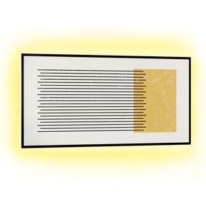 Klarstein Mojave 1000 Smart, panel grzewczy na podczerwień 2 w 1, grzejnik, 120 x 60 cm, 1000 W, podświetlenie RGB