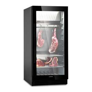 Klarstein Steakhouse Pro 233, szafa do sezonowania mięsa, 1 strefa chłodzenia, 233 l, 1-25°C, panel dotykowy, panoramiczne drzwi