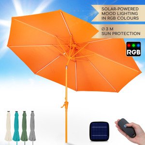 Blumfeldt Calais, parasol ogrodowy, LED, aluminium, poszycie z poliestru, UPF 54