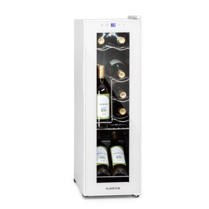 Klarstein Shiraz 12 Slim, chłodziarka do wina, 32 l, 12 butelek, dotykowy panel sterowania, 85 W, 5-18°C