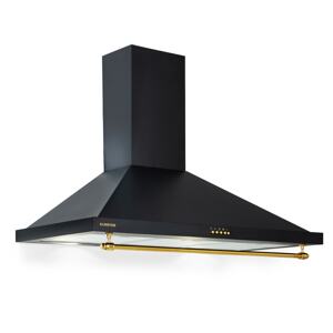 Klarstein Montblanc 90, okap kuchenny, 90 cm, 610 m³/h, 165 W, 2 x 1,5 W, LED, reling