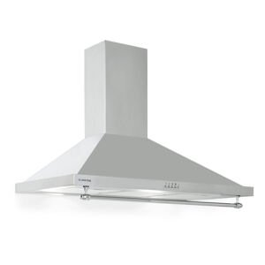 Klarstein Montblanc 90, okap kuchenny, 90 cm, 610 m³/h, 165 W, 2 x 1,5 W, LED, reling