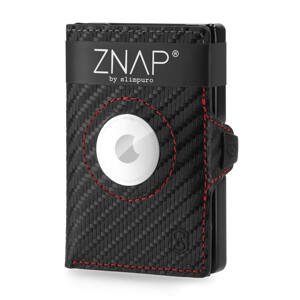 Slimpuro ZNAP Airtag, portfel, 8 kart, kieszonka na monety, 8,9 x 1,5 x 6,3 cm, ochrona RFID