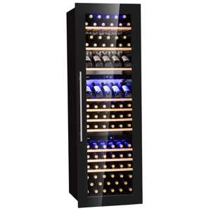Klarstein Vinsider 89 Built-In Trio, chłodziarka na win0, 5 - 18°C, dotykowy panel obsługi, drewniane półki