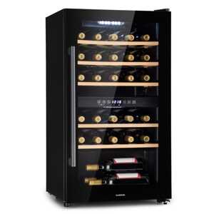 Klarstein Barossa 29 Duo, chłodziarka do wina, 29 butelek, 80 l, 2 strefy, sterowanie przyciskami