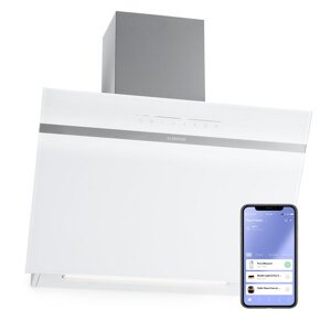 Klarstein Ava 60 Smart, okap kuchenny przyścienny, skośny, 60 cm, Wi-Fi, A++, 515 m³/h, panel dotykowy
