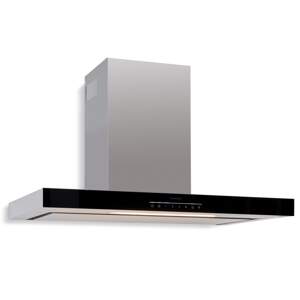 Klarstein Alinea 90 Smart, okap kuchenny przyścienny, kominowy, 90 cm, Wi-Fi, A++, 500 m³/h, panel dotykowy