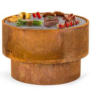 Blumfeldt Pompeji Rust, palenisko ogrodowe z rusztem grillowym, Ø 60 cm, stal