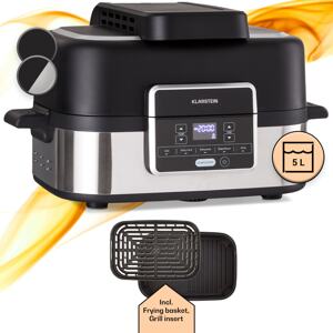 Klarstein Combo Air, frytkownica beztłuszczowa z grillem, 5 programów, 1500 W, kosz do grillowania 4,5 l, kosz do smażenia 2,5 l