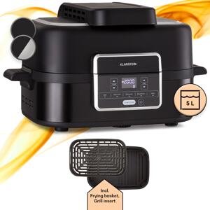 Klarstein Combo Air, frytkownica beztłuszczowa z grillem, 5 programów, 1500 W, kosz do grillowania 4,5 l, kosz do smażenia 2,5 l