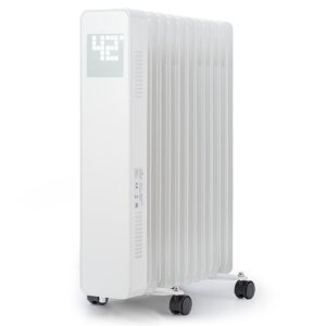 Sanford Smart, grzejnik olejowy, 2500 W, programator czasowy, wyświetlacz LED, panel dotykowy, aplikacja Klarstein
