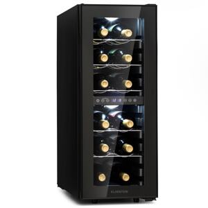 Klarstein Shiraz 12 Duo, chłodziarka do wina, 42 l, 12 butelek, 2 strefy, 5-12/12-18°C, sterowanie dotykowe