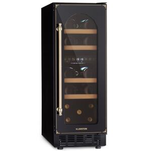 Klarstein Vinovilla Victoria 17 Built-In Duo Vilhelmine Edition, chłodziarka do wina, 17 butelek, 3-kolorowe oświetlenie LED, szklane drzwi