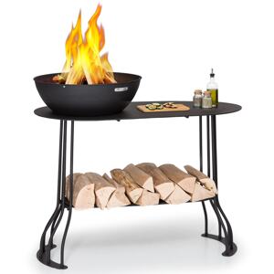 Blumfeldt Nantai, stanowisko grillowe/misa paleniskowa: Ø 50 cm, ruszt grillowy: Ø 48 cm, kształt stołu