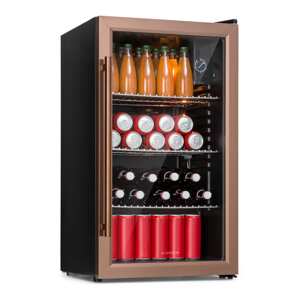 Klarstein Beersafe XXL, lodówka na napoje, 80 l, 3 półki, szklane drzwi panoramiczne