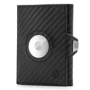 Slimpuro TRYO Trifold Airtag, portfel na 12 kart, kieszonka na monety, 9,2 x 2,2 x 7,5 cm, ochrona RFID