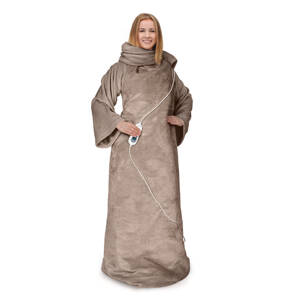 Klarstein Slanket, koc elektryczny z rękawami, 120 W, 155 x 180 cm, polar Coral Fleece