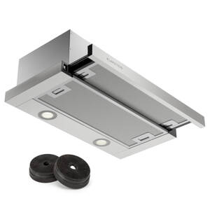 Klarstein Viola 60, okap kuchenny teleskopowy, 60 cm, 290 m³/h, klasa energetyczna A+