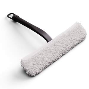 Blaze, ściągaczka do wody 2 w 1, 23 cm, silikon, do szyb, kabin prysznicowych i luster, nakładka z mikrofibry