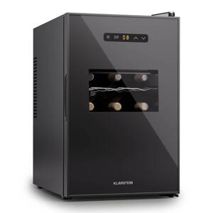 Klarstein Silent Vino 15 Uno, chłodziarka do wina, 39 l, 15 butelek, 5-18°C, dotykowy panel sterowania