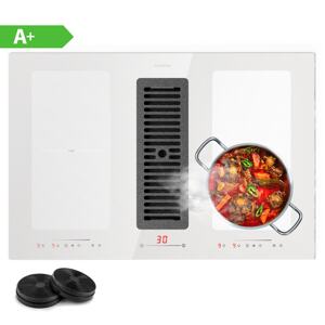 Klarstein Full House 77, płyta indukcyjna z systemem down air + okap wyciągowy 477 m³/h, klasa efektywności energetycznej A+