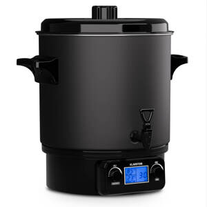Klarstein Biggie Digital, garnek elektryczny do pasteryzacji, dozownik napojów, 27 l, 1800 W, stal szlachetna