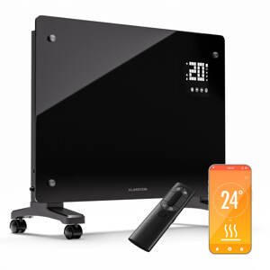 Klarstein Bornholm Smart 1500, grzejnik konwektorowy, 1500 W, Wi-Fi, LED, IP24