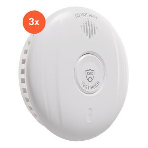 SHD by oneConcept DOF Pro10, czujnik czadu i dymu, tworzywo sztuczne, sygnał ostrzegawczy: 85 dB, 10-letnia żywotność baterii