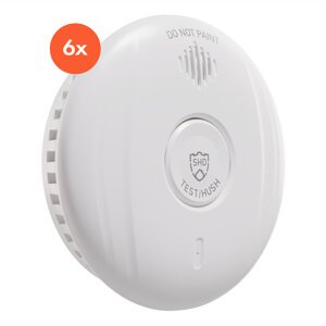 SHD by oneConcept DOF Pro10, czujnik czadu i dymu, tworzywo sztuczne, sygnał ostrzegawczy: 85 dB, 10-letnia żywotność baterii