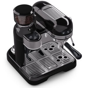 Klarstein Bella Café, ekspres do kawy kolbowy, młynek do kawy, 1550 W, 20 bar, 1,4 l
