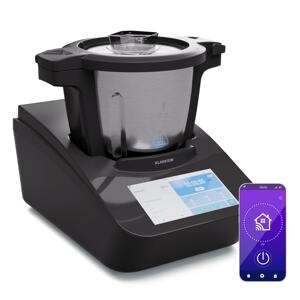 Klarstein Aria Grande Smart, robot kuchenny, 1700 W, 4,7 l, sterowanie za pomocą aplikacji, gotowanie na parze, wyświetlacz 7″ TFT displej