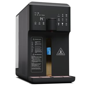 Klarstein AquaFina 6L, uzdatniacz wody, 5-stopniowa filtracja, ekran dotykowy HD, 6 temperatur wody, pojemność 6 litrów, wzbogacanie w wodór, czarny
