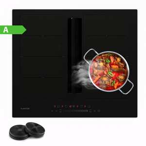 Klarstein Chef-Fusion Down Air System, płyta indukcyjna + okap blatowy, 72 cm, 600 m³/h, klasa energetyczna A