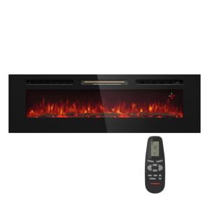 Klarstein Galeras 152, elektryczny kominek ścienny, 1800 W, LED