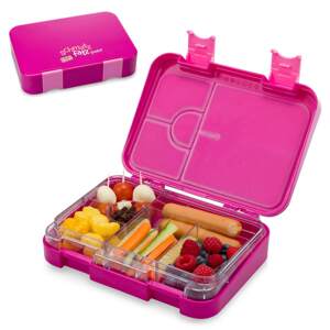 Klarstein schmatzfatz junior, śniadaniówka, lunchbox, pojemnik na lunch, 6 przegródek, 21,3 x 15 x 4,5 cm, nie zawiera BPA