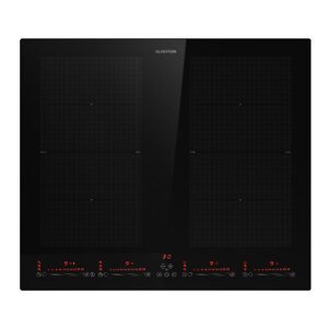 Klarstein Masterzone 60 Flex płyta indukcyjna do zabudowy, 4 strefy Flex, ThermoBoost, technologia Smart Flex, maks. 9600 W