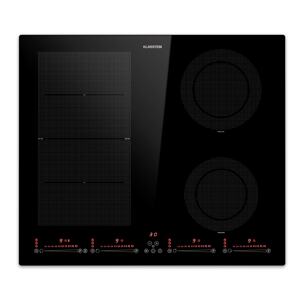 Klarstein Masterzone 60 Hybrid, płyta indukcyjna do zabudowy, 4 strefy Flex, ThermoBoost, technologia Smart Flex, 9600 W