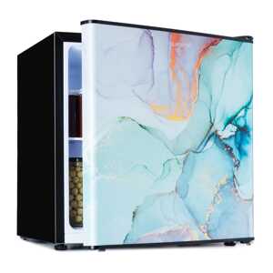 Klarstein CoolArt 45L, minilodówka, klasa efektywności energetycznej E, komora zamrażarki 1,5 l, designerskie drzwi