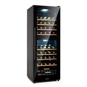 Klarstein Barossa 54 Duo, chłodziarka do wina, 2 strefy, 148 l, 54 butelki, panel dotykowy